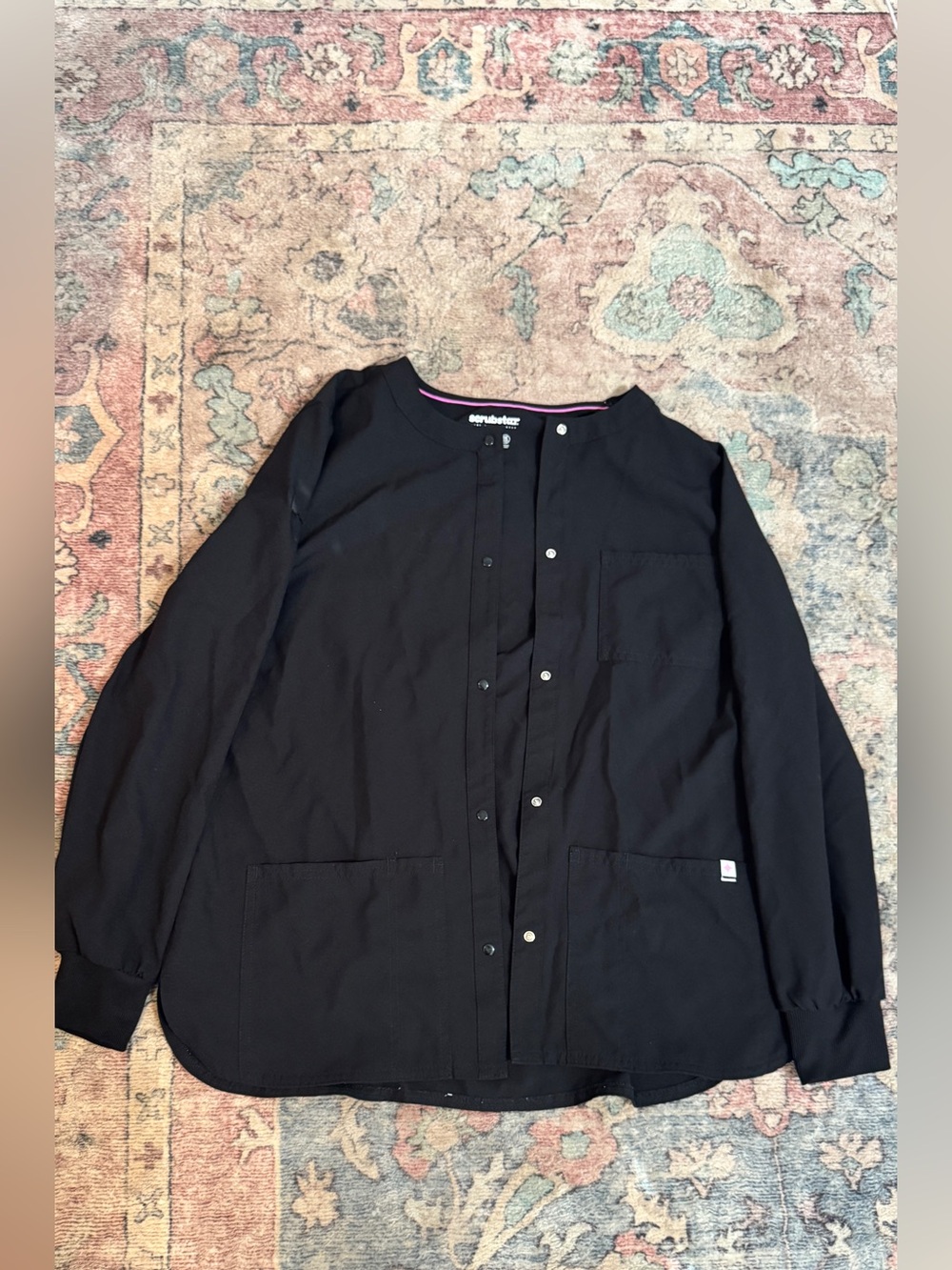Black scrub jacket